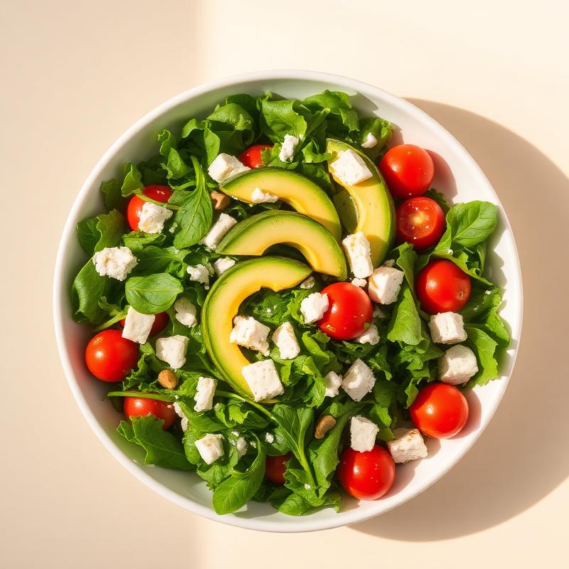 Crisp Avocado Feta Salad